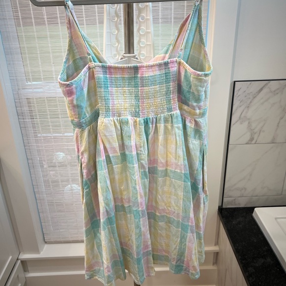 Old Navy Pastel Plaid Mini Dress - Picture 2 of 2